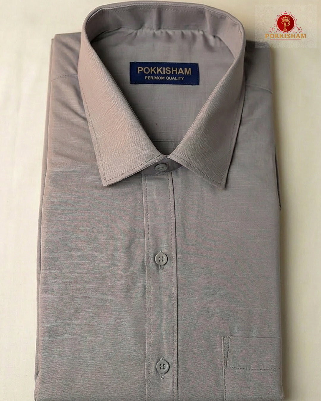 Premium Classic  Men's Cotton Shirt And Dhoti Set - Grey