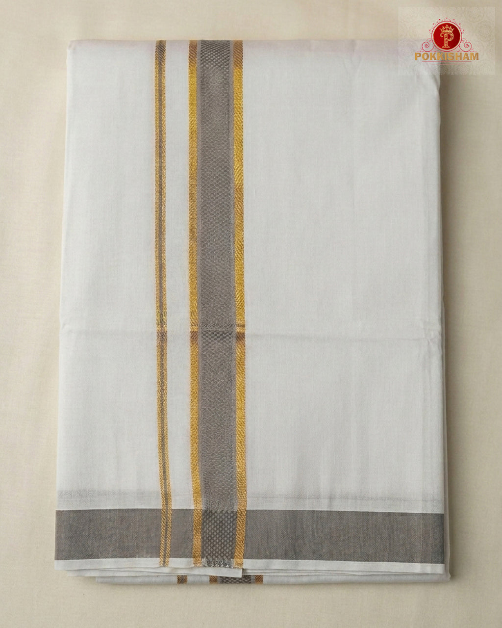 Premium Classic  Men's Cotton Shirt And Dhoti Set - Grey