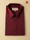 Premium Classic  Men's Cotton Shirt  - Maroon