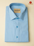 Premium Classic  Men's Cotton Shirt  - Sky Blue