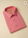 Premium Classic  Men's Cotton Shirt  - Peach Pink