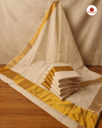 Kerala pure 100%  Cotton With plain