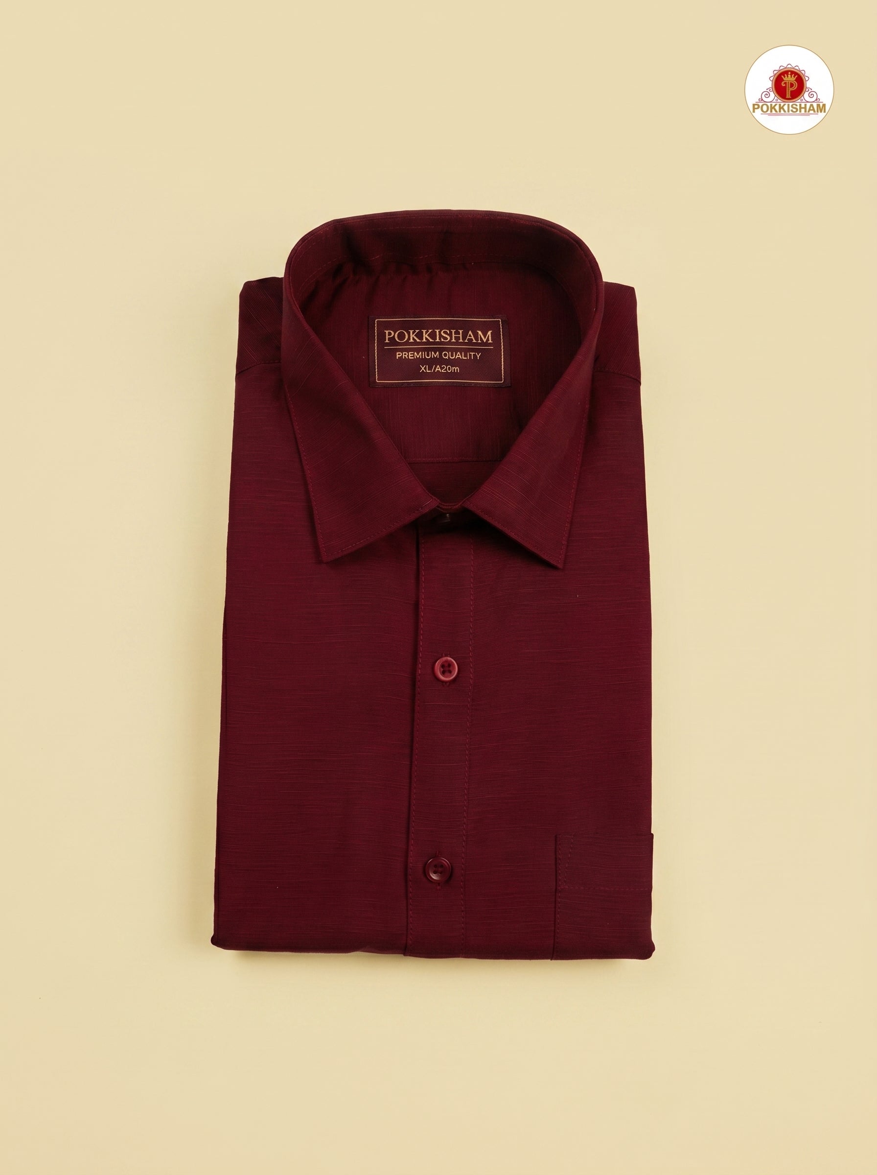 Premium Classic  Men's Cotton Shirt  -  D.Maroon