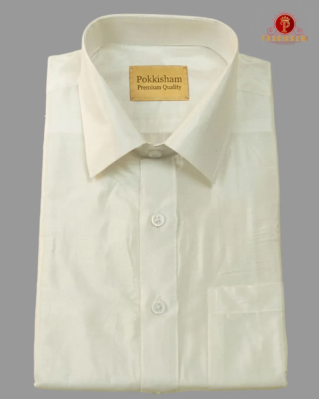 Premium Art Silk Shirt Only  -  White
