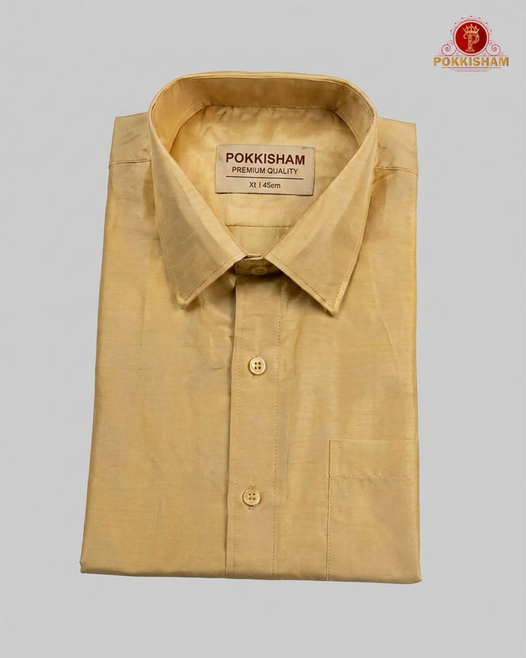 Premium Art Silk Shirt Only  -  Biscut