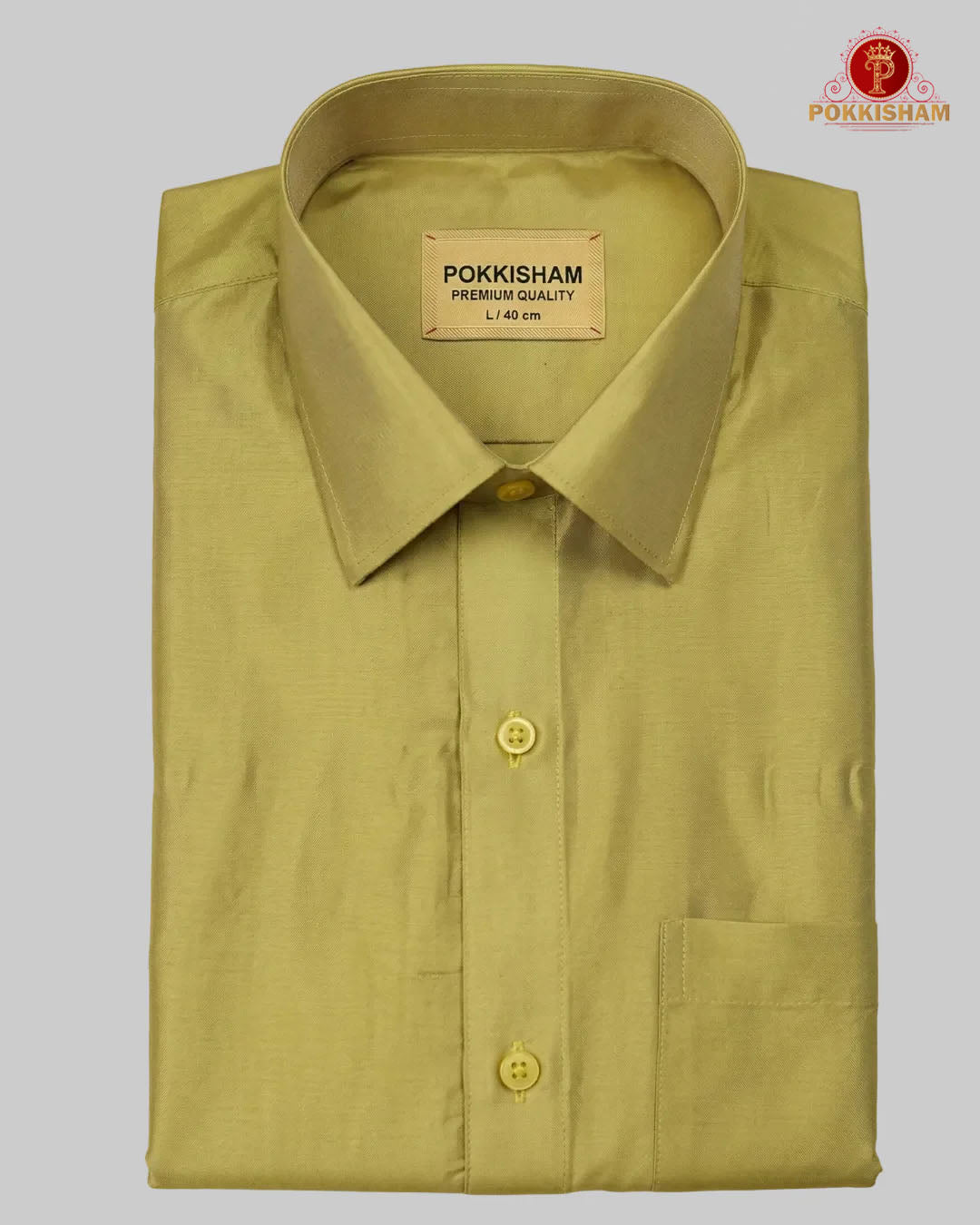 Premium Art Silk Shirt Only  -  Gold