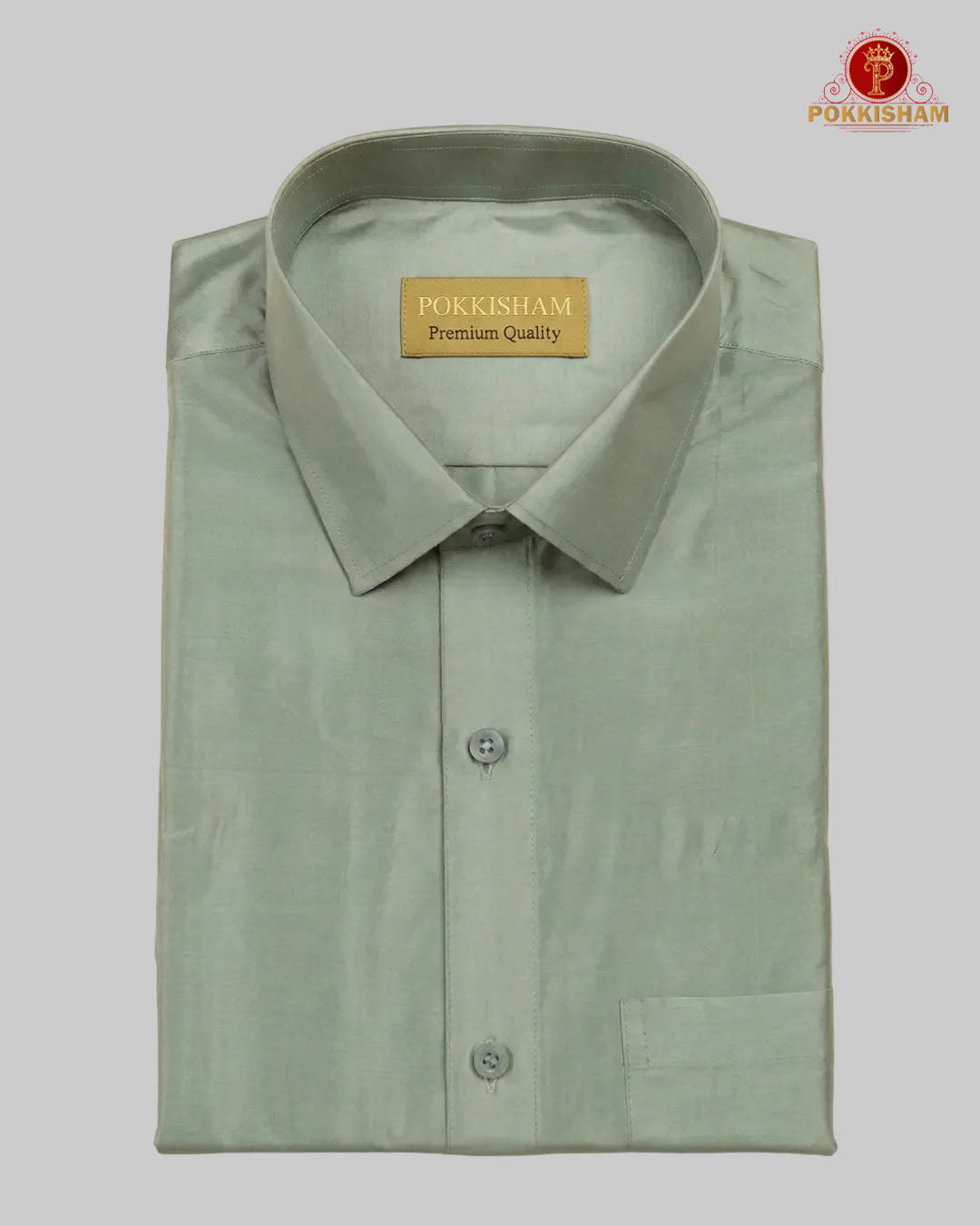 Premium Art Silk Shirt Only  -  Stell Grey