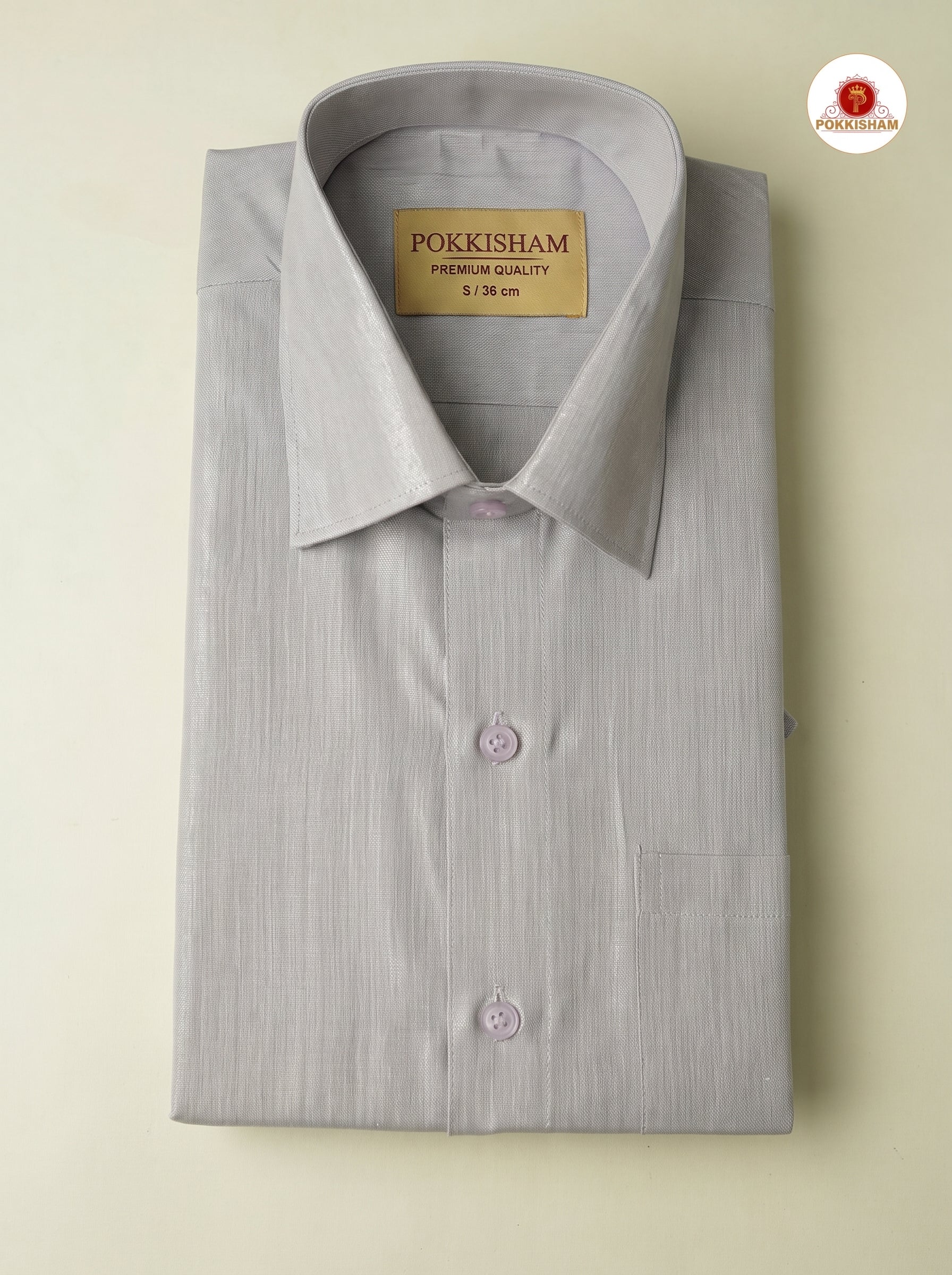 Classic Look  Royal Tissue  shirt  Only - Peach Violet